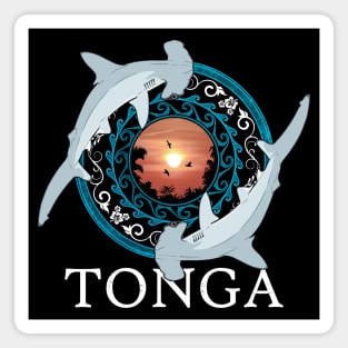 Hammerhead Sharks Tonga Pride Magnet